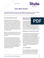 Balance Problems After Stroke