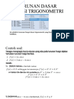 Turunan Fungsi Trigonometri