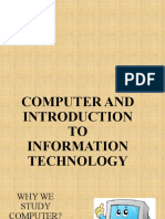 Basic Computer and Introduction To Information Technology