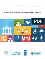 Marriage, Family and Property Rights: A Practitioner's Toolkit On Women's Access To Justice Programming