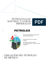 Petroleo, Gas Natural y Otros Minerales