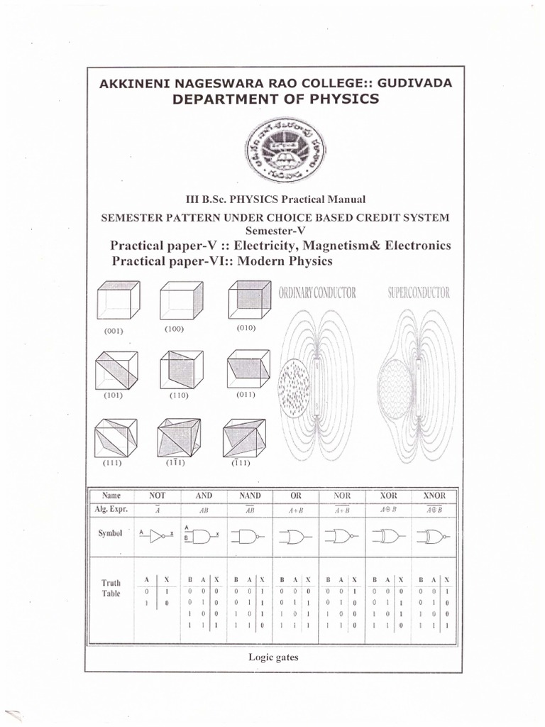 Physics Lab Manual Paper-5 & 6 | PDF