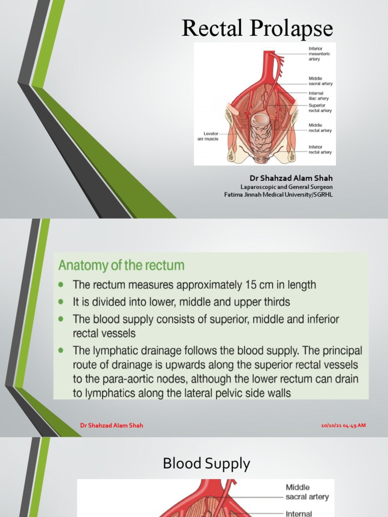 Rectal Prolapse: DR Shahzad Alam Shah | PDF | Rectum | Diseases And ...