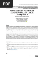 Aportes de La Pedagogía Experiencial A La Catequesis