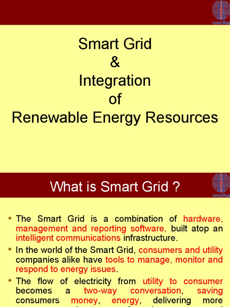 Smart Grid and Renewable Energy Integration | PDF | Smart Grid ...
