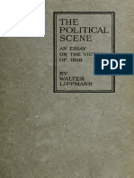 [Walter Lippmann] the Political Scene - An Essay on the Victory of 1918