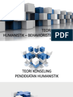 Teori Konseling Pendekatan Humanistik - Behavioristik - Kognitif