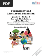 Technology and Livelihood Education: Quarter 1 - Module 5 Lay-Out, Mark Pattern and Cut Material