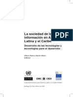 La Sociedad de La Informacion en America Latina