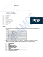 Basic Accounting Concepts and Principles Exercises