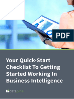 Your Quick-Start Checklist To Getting Started Working in Business Intelligence