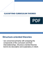 Classifying Curriculum Theories