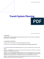 2021 09 30 - Lecture Outline (9) - Transit System Planning 1 - Module 4