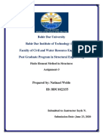 Finite Element Method in Structure Assignment-3