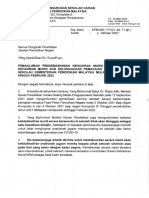 Pemakluman Pengemaskinian Kehadiran Murid Dalam Sistem Kehadiran Murid Dan Kelonggaran Pemakaian Seragam Murid Sekolah KPM Mulai Okt 2021 Hingga Feb 2022