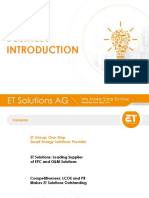 2015 ET Solutions AG Business Introduction Presentation