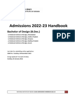 BDes AdmissionsHandbook 2022-23