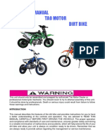 Owners Manual Tao Motor Dirt Bike