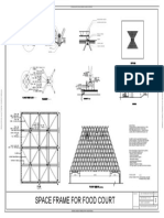 Space Frame For Food Court: Produced by An Autodesk Student Version