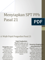 Menyiapkan SPT PPH Pasal 21 sEMESTER 2