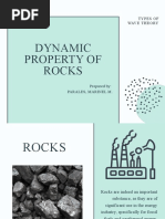 Dynamic Property of Rocks: Types of Wave Theory