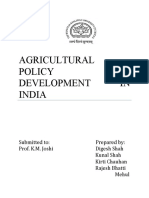 Types of Agricultural Policies