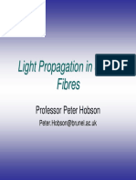 Light Propagation in Optical Fibres