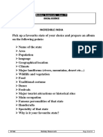 CBSE Class 4 Social Studies Worksheet - Incredible India