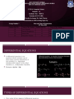 Calculus SLE - Differential Equations (Group 7)