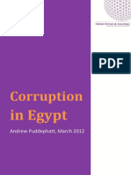 Corruption in Egypt Report New Cover