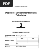 (Applications Development and Emerging Technologies) : Pre-Summative Assessment