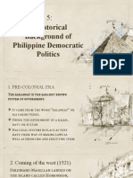 Historical Background of Philippine Democratic Politics