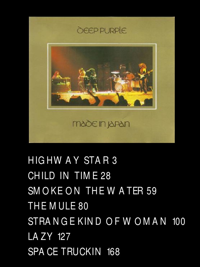 Deep Purple Made in Japan Band Score | PDF