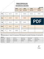 Presidency International School: Online Class Routine of AS-H (Session: 2021-2022)