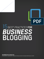 15 Best Practices For Blogging Ebook