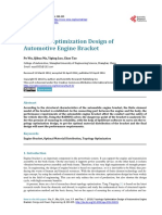 Topology Optimization Design of Automotive Engine Bracket: Po Wu, Qihua Ma, Yiping Luo, Chao Tao