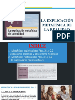 Presentacion La Explicacion Metafísica de La Realidad