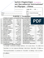 2 . Test diagnostique 1 BAC Fr (Www.AdrarPhysic.Fr)