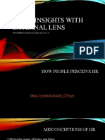 An HR Insights With External Lens: What HRM Is and How People Perceive It