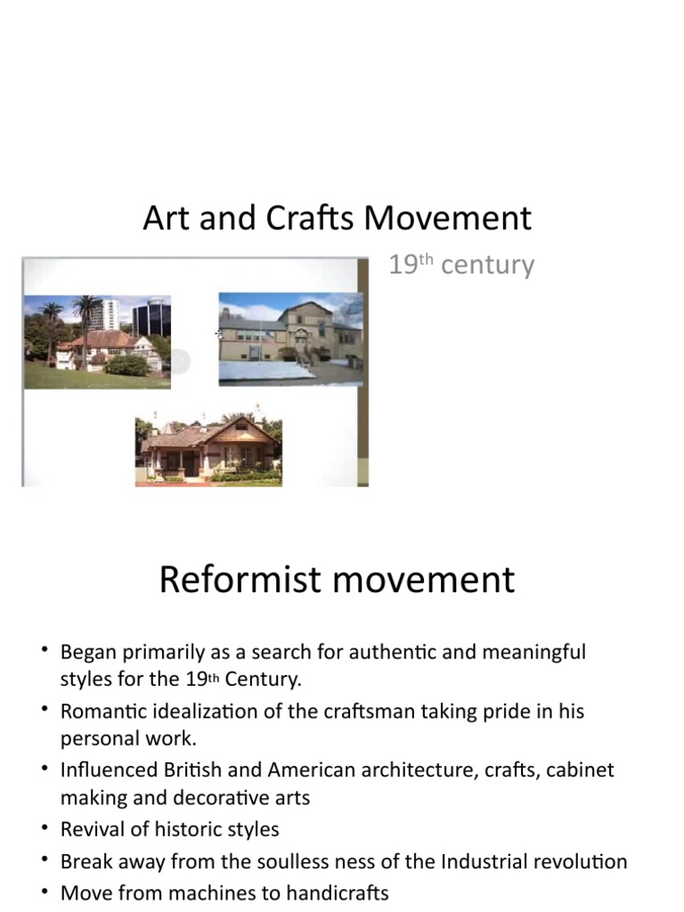 Arts and Crafts Movement Overview | PDF | Art Nouveau | Arts And Crafts ...