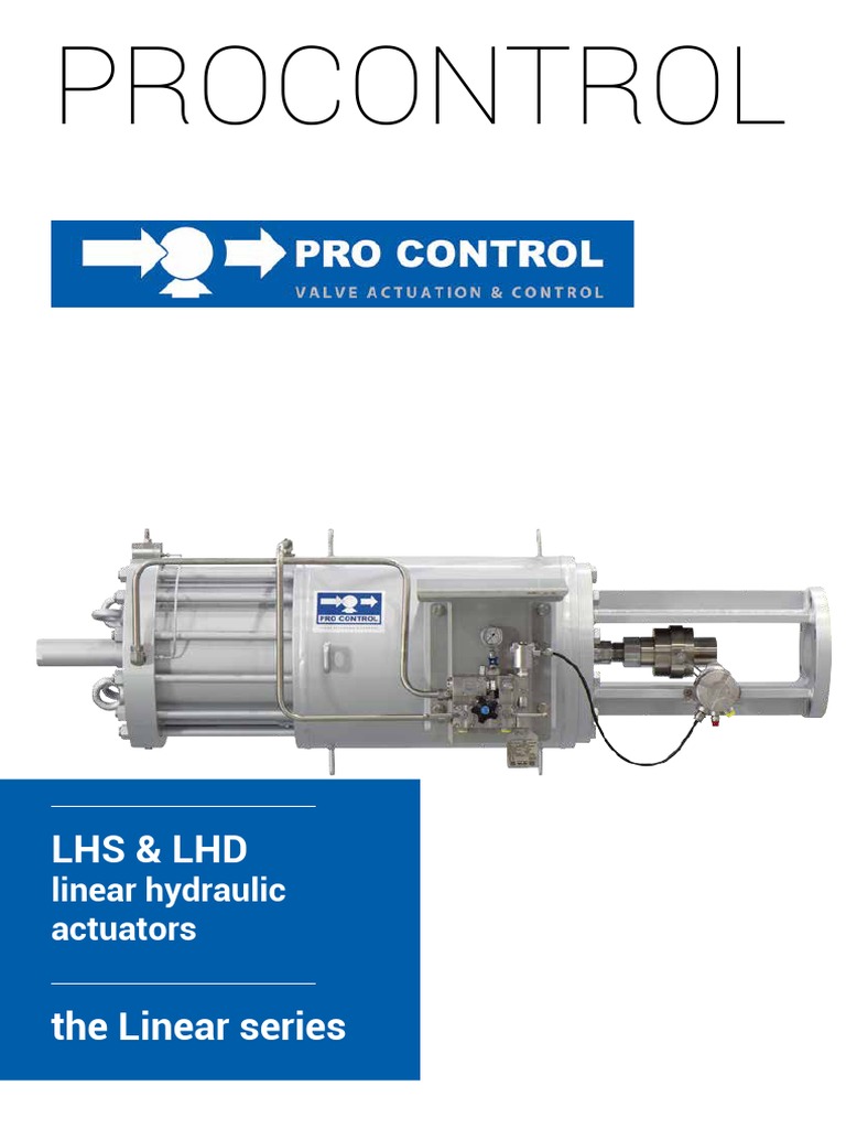 ProControl Linear Hydraulic Actuators | PDF | Piston | Actuator