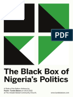 The Black Box of Nigeria's Politics - Pastor Tunde Bakare (Oct. 2021)