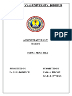 Administrative Law Moot File