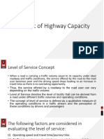 Capacity and Level of Service
