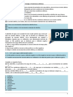 Ficha Formativa Nº 1 - 6º Teste - Energia e Fenómenos Elétricos