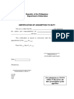 Republic of The Philippines Department of Education: 4CS Form No. 4 Series of 2018