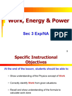 Work, Energy & Power Sec 3 Exp/NA