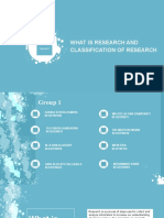 What Is Research and Classification of Research
