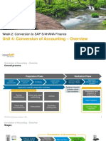 Unit 4: Conversion of Accounting - Overview: Week 2: Conversion To SAP S/4HANA Finance