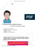 Biografía de Maria Ressa (Su Vida, Historia, Bio Resumida)